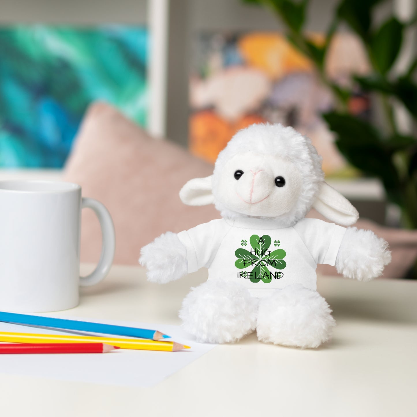 Irish Shamrock Teddy Bear with Tee