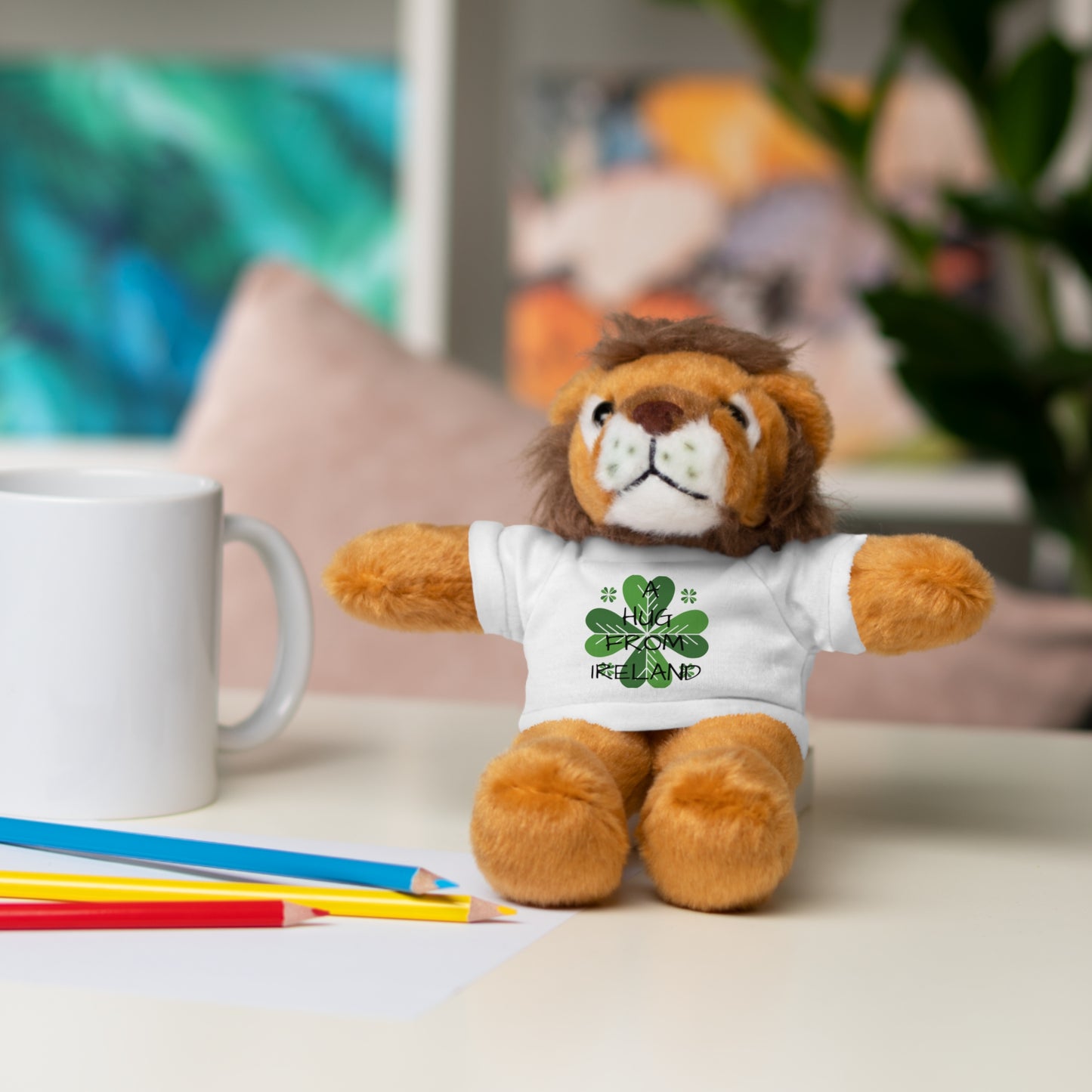 Irish Shamrock Teddy Bear with Tee