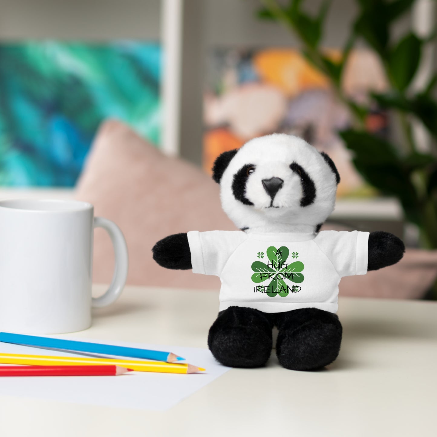 Irish Shamrock Teddy Bear with Tee