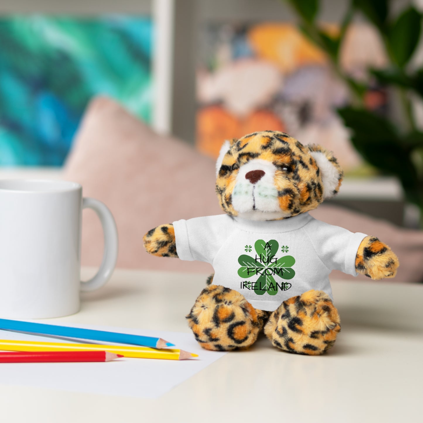 Irish Shamrock Teddy Bear with Tee