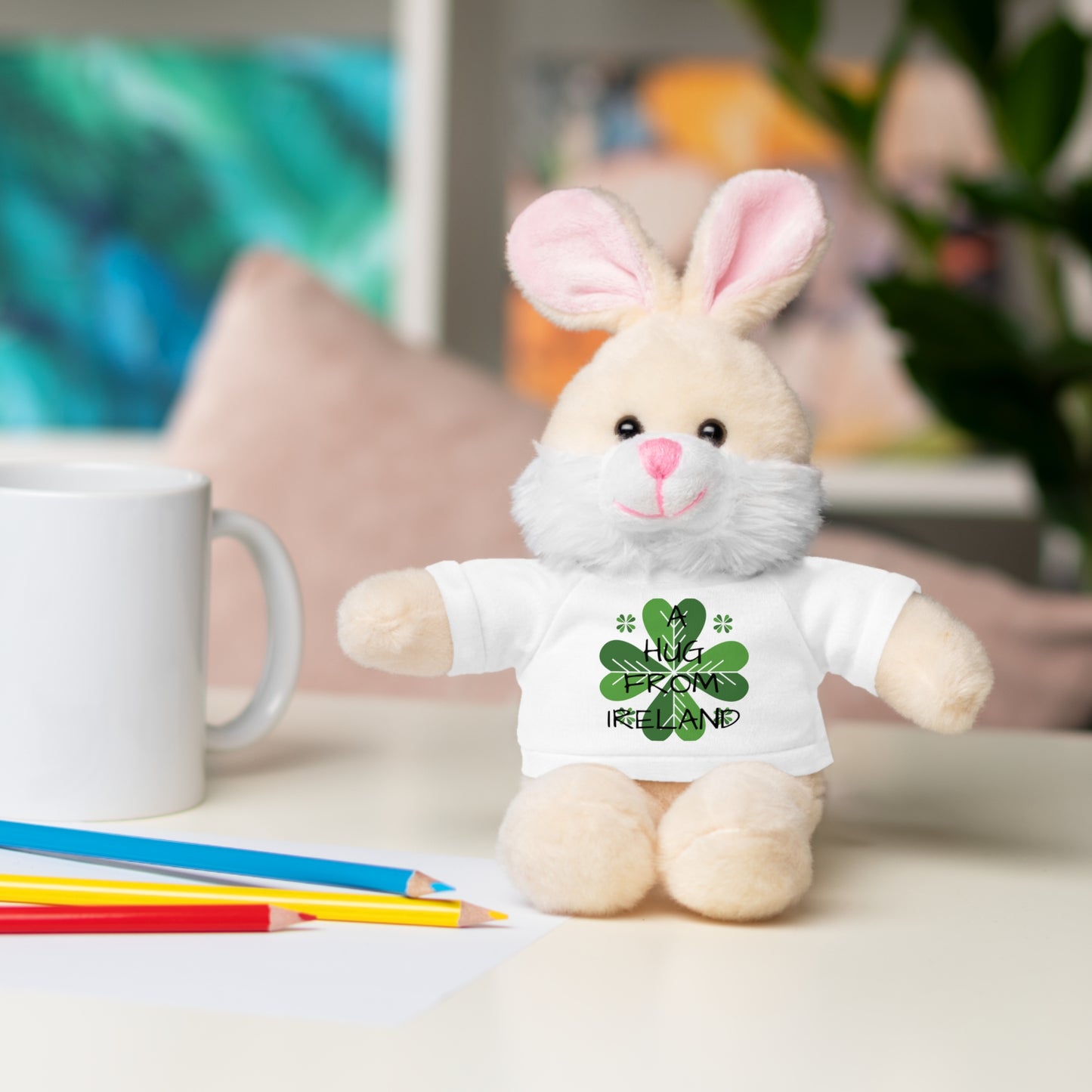 Irish Shamrock Teddy Bear with Tee